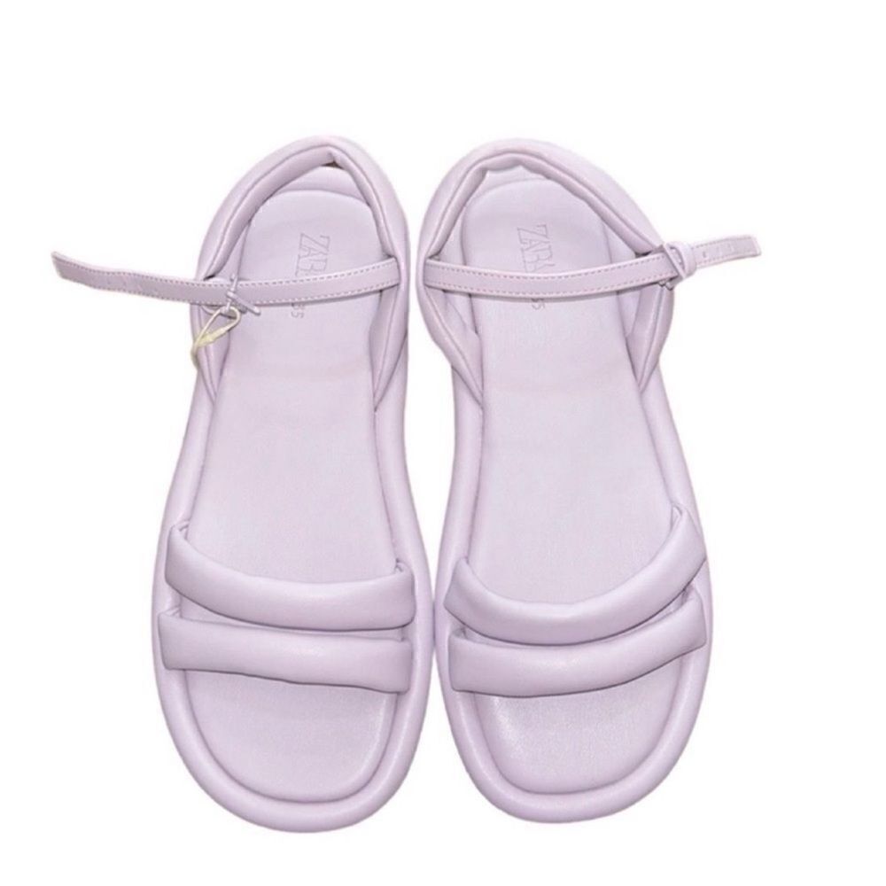 Zara Girls Lavender/Purple Sandals (Size 3.5)
